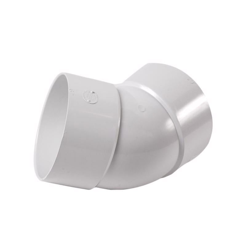 ELBOW 45 PVC S&d 6" HXH