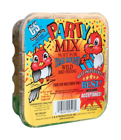 SUET PARTY MIX 11OZ - Pack of 8
