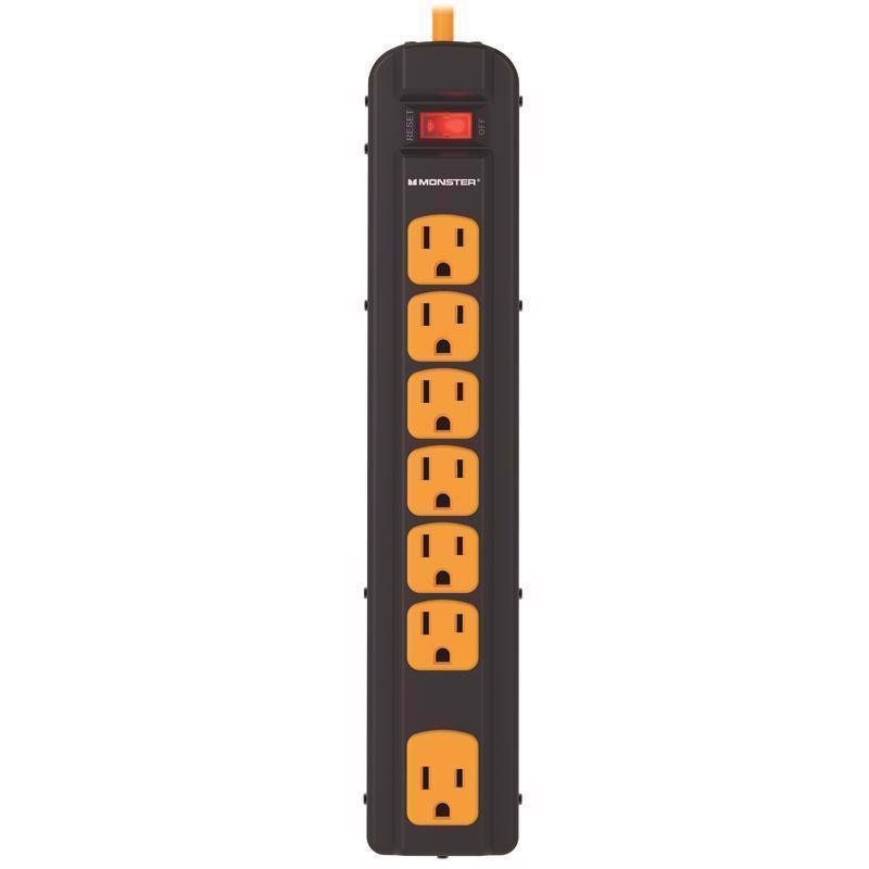 SURGE PROTCT7OUT MTL BLK