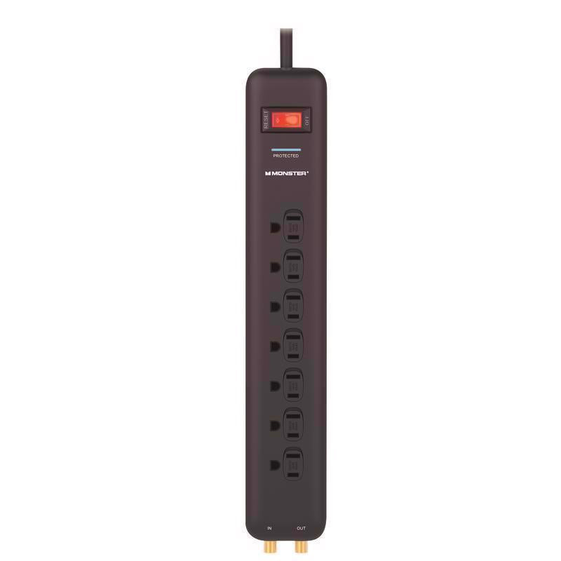 SURGE PROTCTR 7OTLT BLK