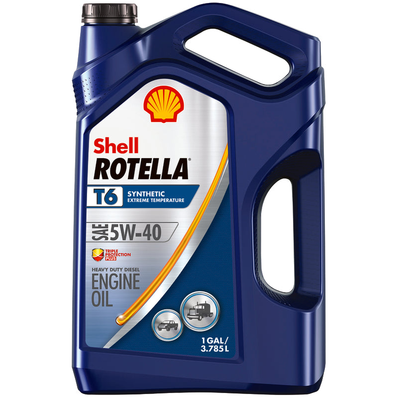 Three 1-gallon containers of Emery Jensen MTR OL 5W-40 T6 synthetic motor oil for automotive engine lubrication.