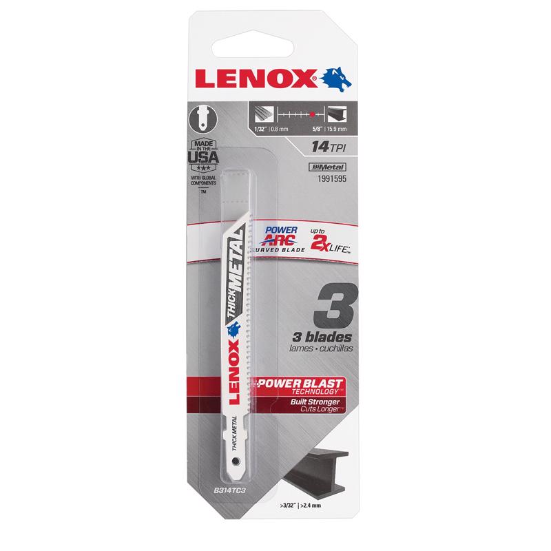 JIG SAW BLADE 14TPI 3PK