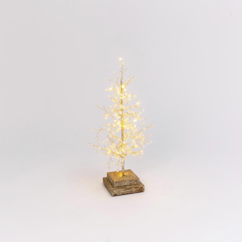 Emery Jensen CMAS B/O Tree 16-inch tabletop accent tree with lush green foliage on a decorative base.