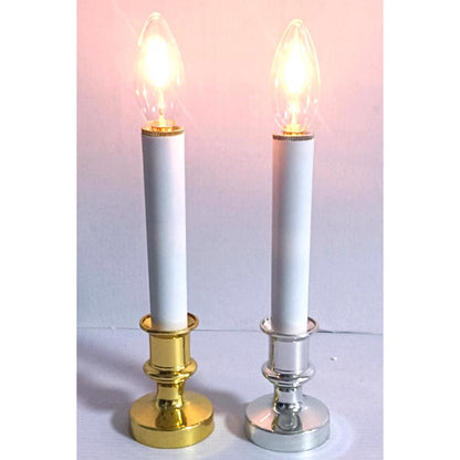 Set of 48 Emery Jensen CMAS B/O candles, 9-inch tabletop decor, assorted styles for elegant home decoration.