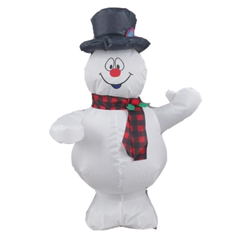 Emery Jensen Frosty Snowman tabletop decor, 22-inch festive winter ornament with a snowy finish and cheerful design.