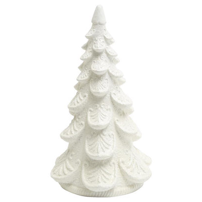 White 19-inch tabletop decor by Emery Jensen featuring a modern decorative tree for home or office decor.