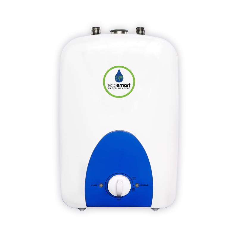 Emery Jensen tankless water heater model MINITNK WTR HTR 1.5G, compact water heating unit for residential use