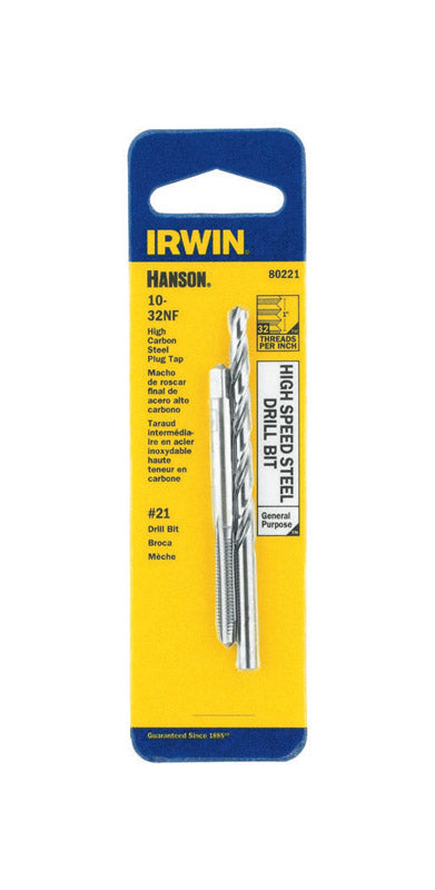 Emery Jensen TAP & DLBT 10-32NC tap die set, includes three tools for threading and cutting metal bolts and nuts.