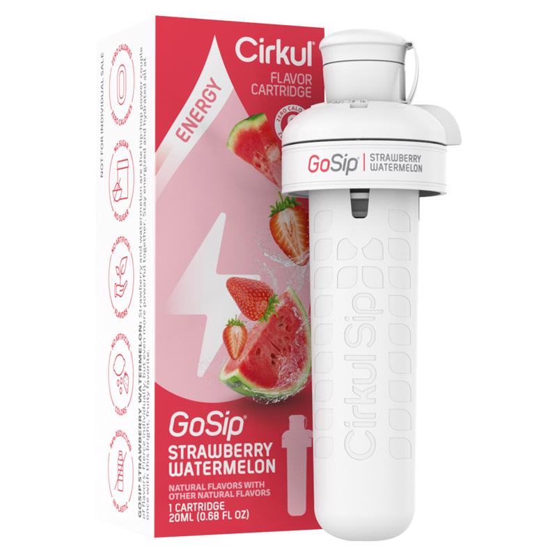 Emery Jensen flavored creamer straw with watermelon flavor, designed for teas and drinks, in a sleek packaging.