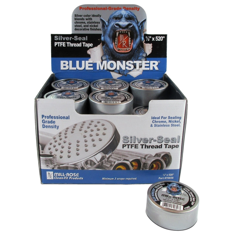 THREAD TAPE 520"X1/2"SLV - Pack of 30