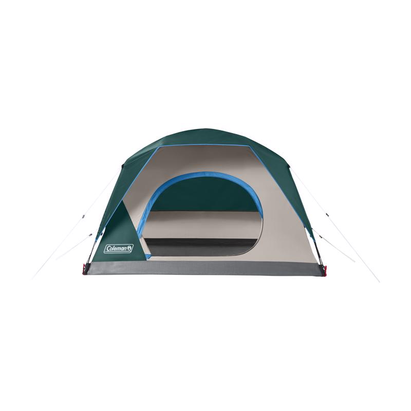 Green Emery Jensen 2-person dome tent, 7x5 feet, with waterproof fabric and durable poles for camping and outdoor use.