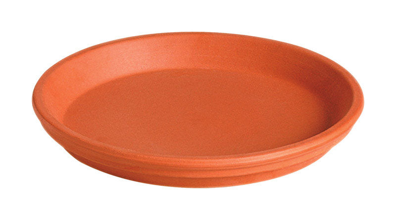 RED CLAY SAUCER 8.3" - Pack of 12
