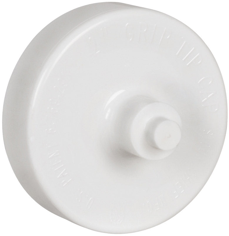 Emery Jensen Test Cap Knockout 4-inch test plug used for sealing or testing pipe openings in industrial applications.