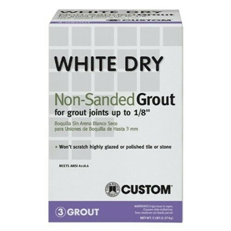 TILE GROUT DRY WHITE 5LB - Pack of 4