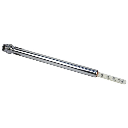 Emery Jensen tire gauge pencil with a compact design for checking tire pressure and valve functionality.
