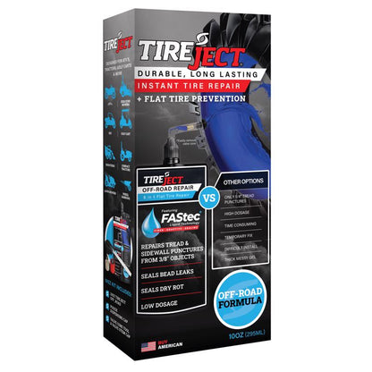 Emery Jensen TR SLNT Off-road 10oz tire repair sealant bottle, used for sealing punctures in off-road tires.