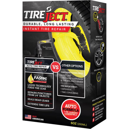 Emery Jensen TR SLNT TBLS AT 6oz tire repair sealant bottle for quick and effective tire repairs.