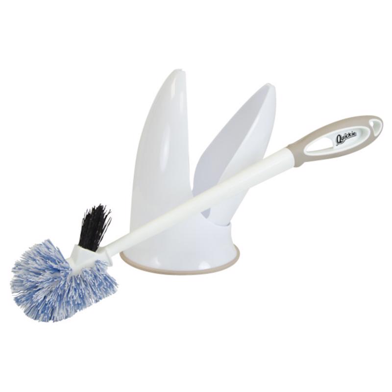 Emery Jensen BRSH Bowl & Caddy toilet brush set with white brush and matching holder for bathroom use