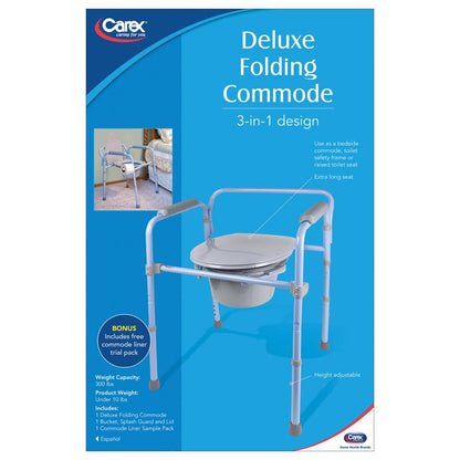 DLX FLDNG COMMODE Bl/gry