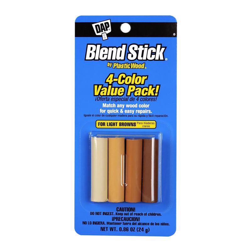 Emery Jensen touch-up blend sticks in light brown, 0.86oz, pack of 6, for seamless color correction and blending.