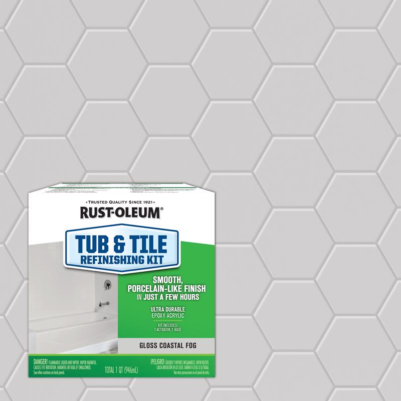 TUB TILE KIT CSTLFOG 1QT - Pack of 4