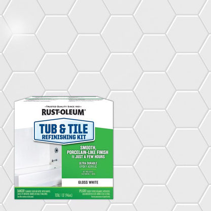 TUB TILE KIT WHT 1QT - Pack of 4