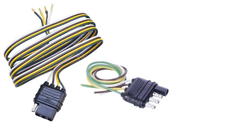 Emery Jensen 4-flat trailer connector set featuring durable electrical connectors for reliable towing connections.