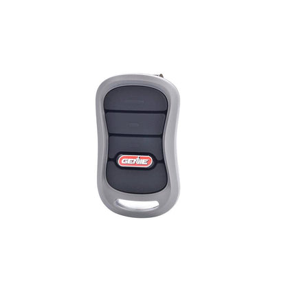 Emery Jensen 3-button garage remote transmitter with black plastic casing and three control buttons for garage door operation.