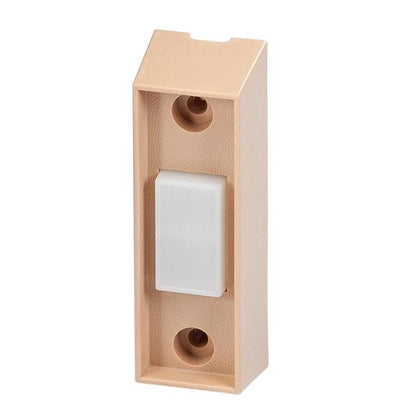 Emery Jensen universal wall button transmitter for remote control or automation, mounted on a wall.