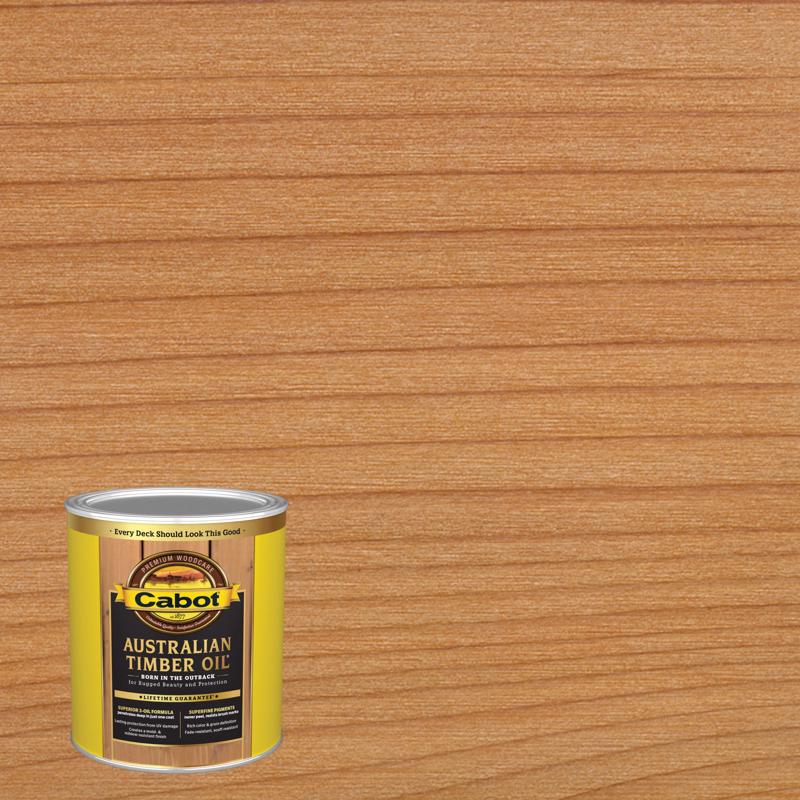 Four cans of Emery Jensen Timber Oil Natural QT, a transparent wood stain for outdoor and indoor wood protection.