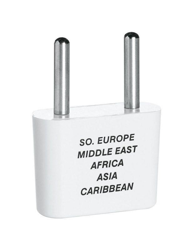 Emery Jensen travel adapter plug labeled "Travel Lite" with multiple socket types for international travel.