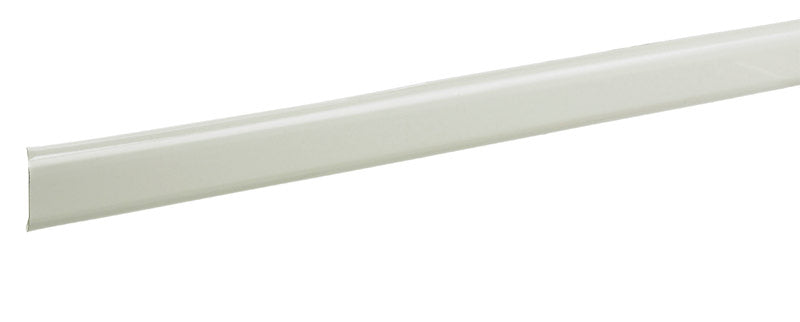 Emery Jensen traverse curtain rod extension, 24-inch white adjustable rod for window curtains.