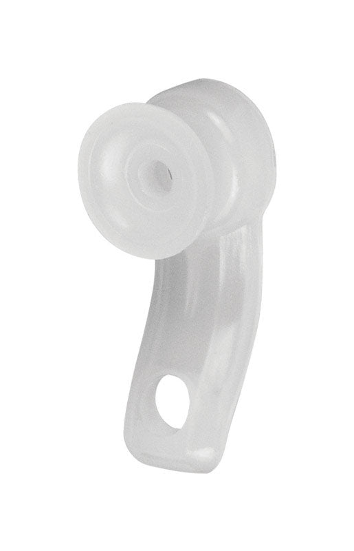 Set of ten Emery Jensen Traverse Rod Carriers, durable metal hooks for secure curtain hanging on traverse rods.