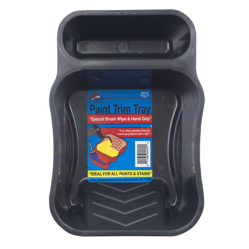 Emery Jensen Linzer 3-inch mini trim tray for painting and finishing projects, featuring durable plastic construction.