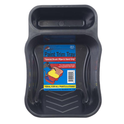 Emery Jensen Linzer 3-inch mini trim tray for painting and finishing projects, featuring durable plastic construction.