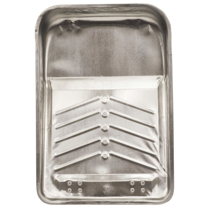 Six Emery Jensen deep metal paint trays and frames, 2-quart size, for painting projects, shown in a pack of six.