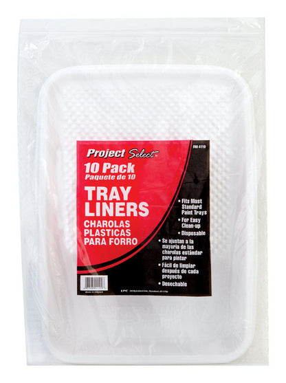 Emery Jensen 1-Qt tray liners for trays and frames, 10-pack, shown in a clear image with tray liner details.