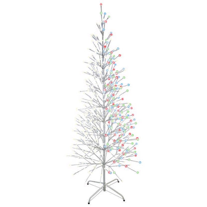 Emery Jensen 6.5-foot LED Birch Tree for yard decoration, featuring illuminated white bark and realistic branch details.