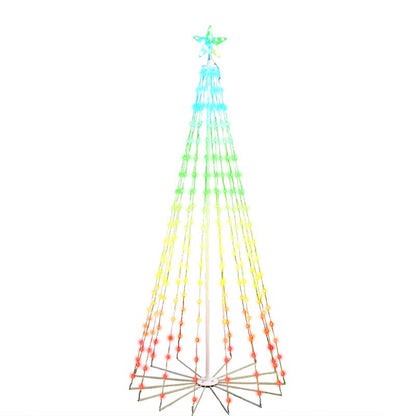 Emery Jensen 6-foot LED Dancing Tree with colorful lights, decorative holiday tree for festive indoor or outdoor display.