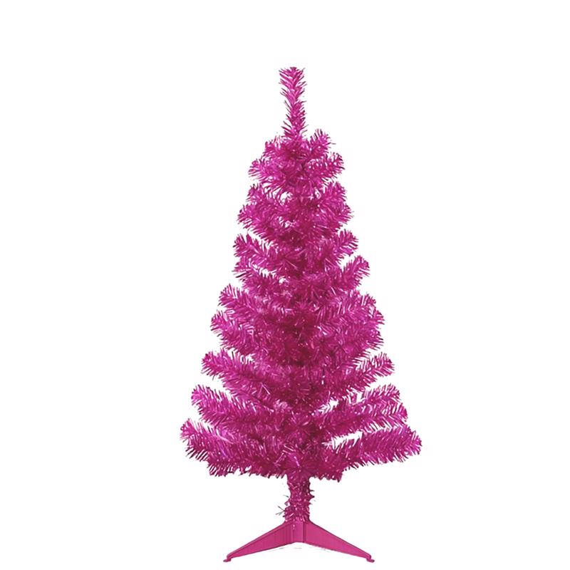 Pink Emery Jensen CMAS Tree TNSL under 6ft, small decorative tree with vibrant pink foliage, ideal for outdoor or indoor decoration.