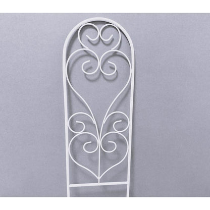 TRELLIS ARCH STL WHT 24"