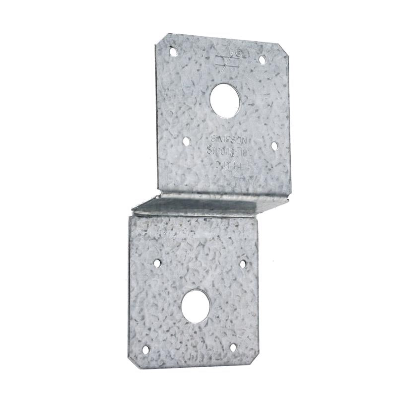 Emery Jensen triple zinc deck joist tie DJT14Z for secure connection of deck joists and framing in construction projects.
