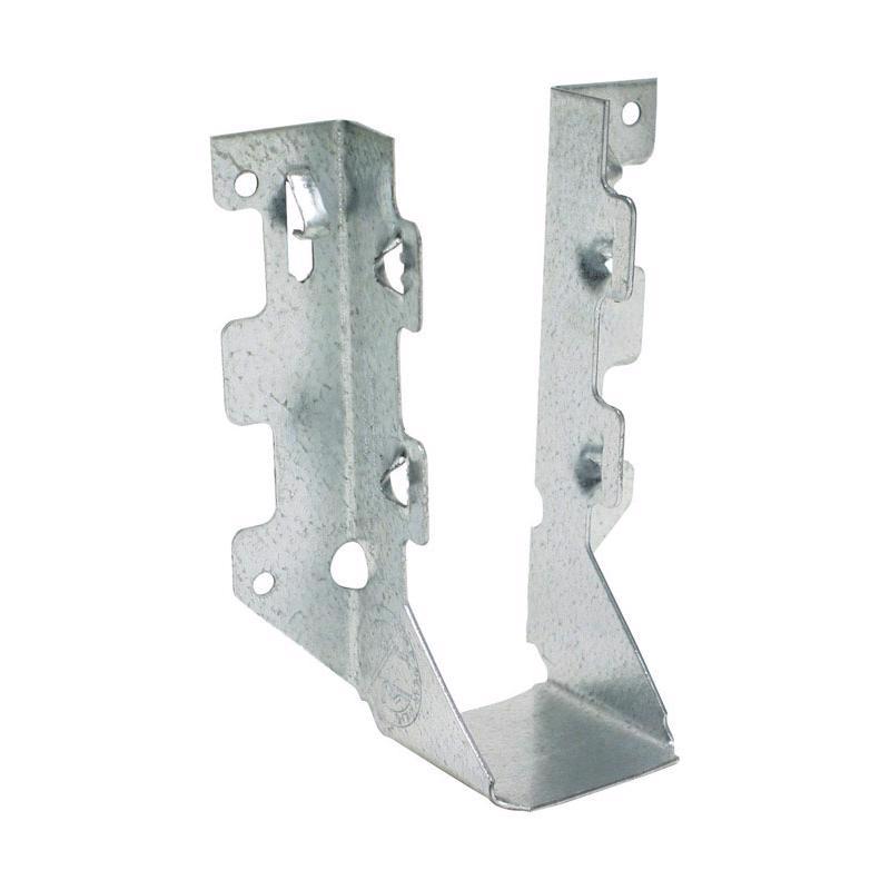 Emery Jensen JOIST HANGER LUS26Z triple zinc connector for wood framing, showing the sturdy metal construction and installation details.
