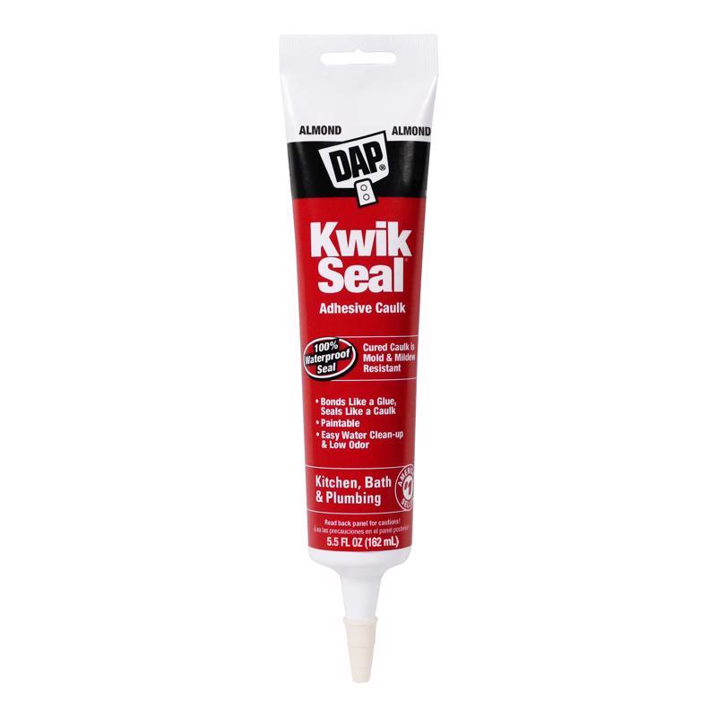 Emery Jensen KwikSeal ALM tub and tile caulk, 5.5oz, pack of 12, suitable for sealing tubs and tiles.
