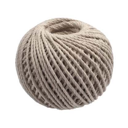 Natural fiber rope from Emery Jensen, 400-foot length, suitable for twine and string applications, shown coiled in the image.