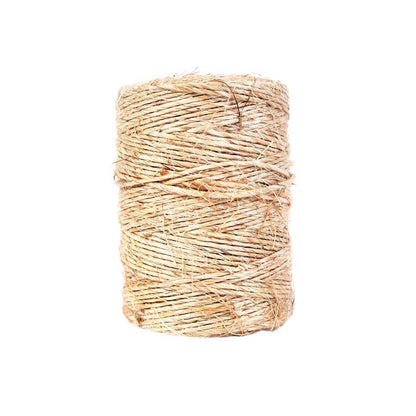 Emery Jensen sisal twine, 1-ply, 300-foot length, natural textured twine for gardening, crafting, and household use.