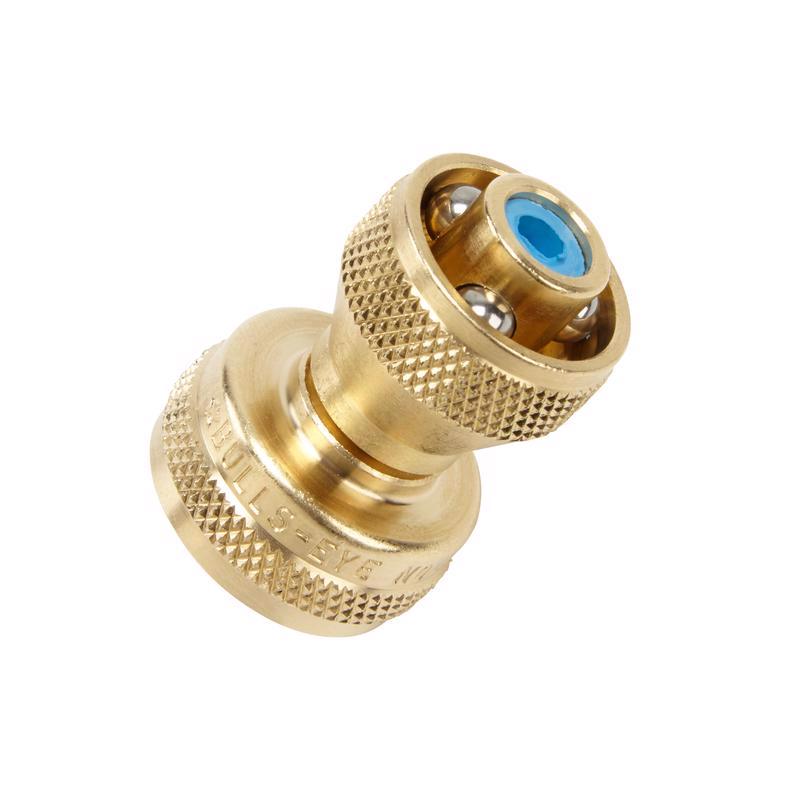 Emery Jensen twist hose nozzle with 3/4 inch GHT fitting, durable plastic construction, and adjustable spray pattern.