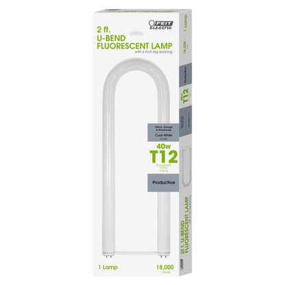BULB FL UBND T12 40W6"CW - Pack of 6