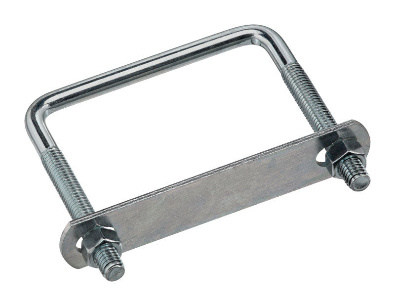 Emery Jensen SQ U-bolt 3/8x3-5/8x4 inch, heavy-duty U-bolt for securing pipes or equipment, with a square shape and durable construction.