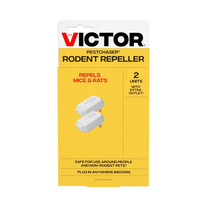 Emery Jensen ultrasonic pest repeller plug for rodents, compact mini 2-pack, designed to deter pests with ultrasonic sound.